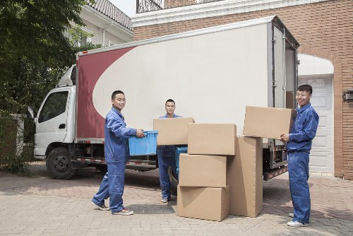 Commercial movers relocating office equipment in Chasecross