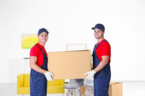 Commercial moving team planning a business relocation in Chasecross