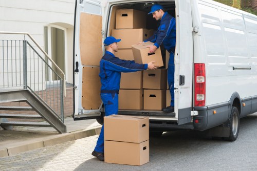 Removals van ready for a local move in Chasecross