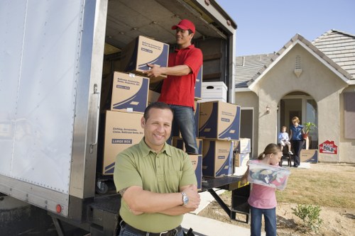 Loading furniture for a Chasecross man and van move