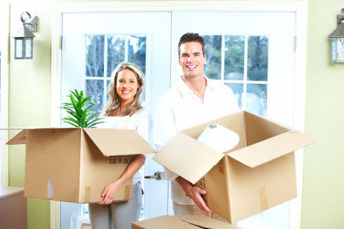 Chasecross moving service with boxes and household items ready for transport