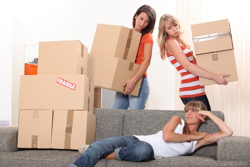 Boxes and furniture being loaded for removals in Chasecross